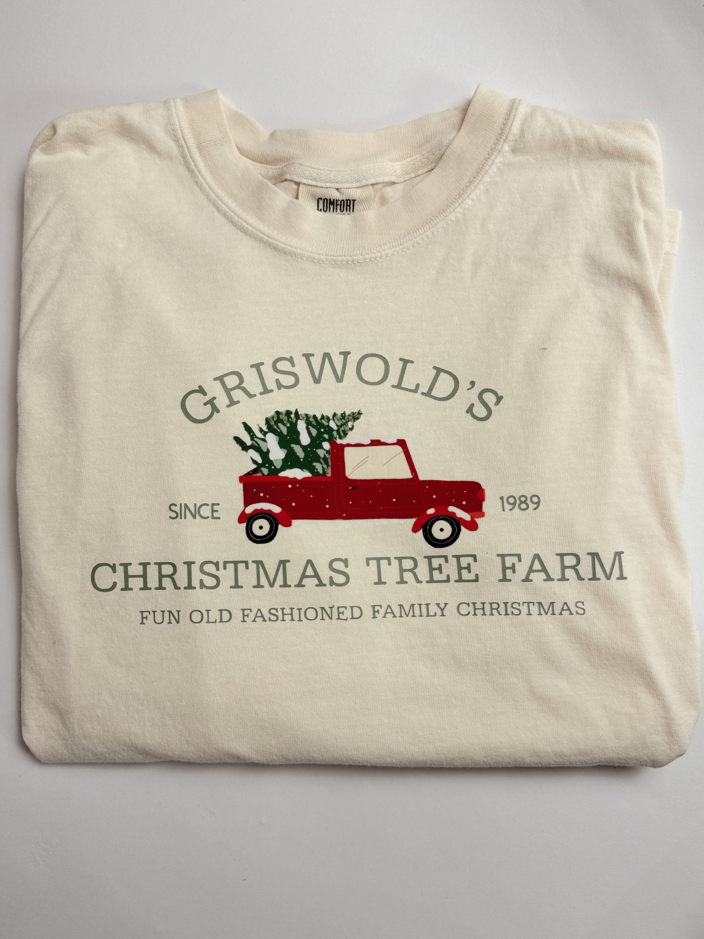 Christmas Tree Farm Sweatshirt in Ivory